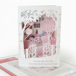 Valentine's Day for LOVE 3D Laser Hallmark Greeting Card Pop-up Carriage Castle